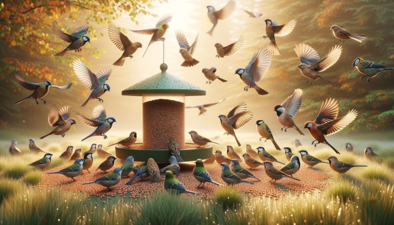 hoe weten vogels dat er voer ligt