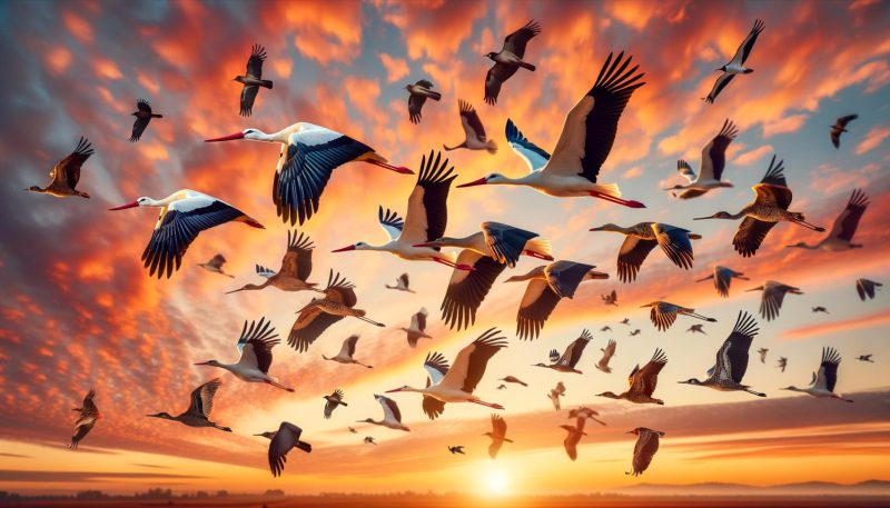 welke vogels trekken naar het zuiden