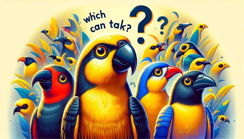 welke vogels kunnen praten