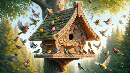 hoe krijg je vogels in een vogelhuisje