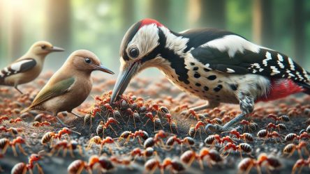 welke vogels eten mieren
